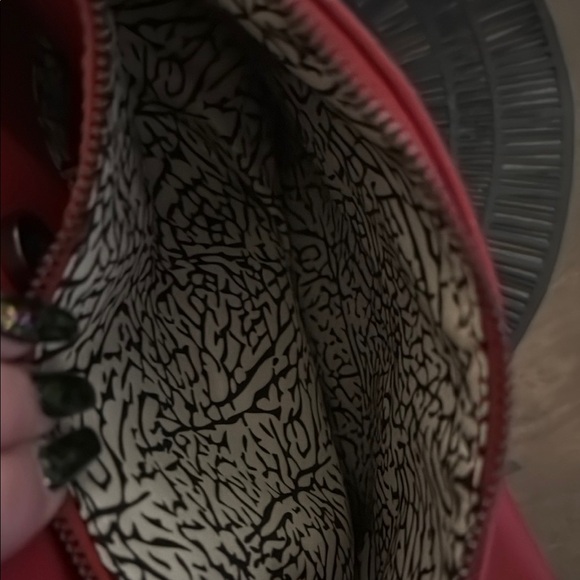 Red Studded Shoulder Bag - Picture 6 of 12